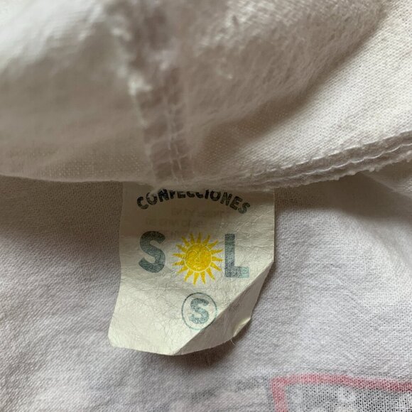 Confecciones Sol Costa Maya VTG Mexico lightweight jacket Sweatshirt Cottn Aztec - Picture 15 of 16